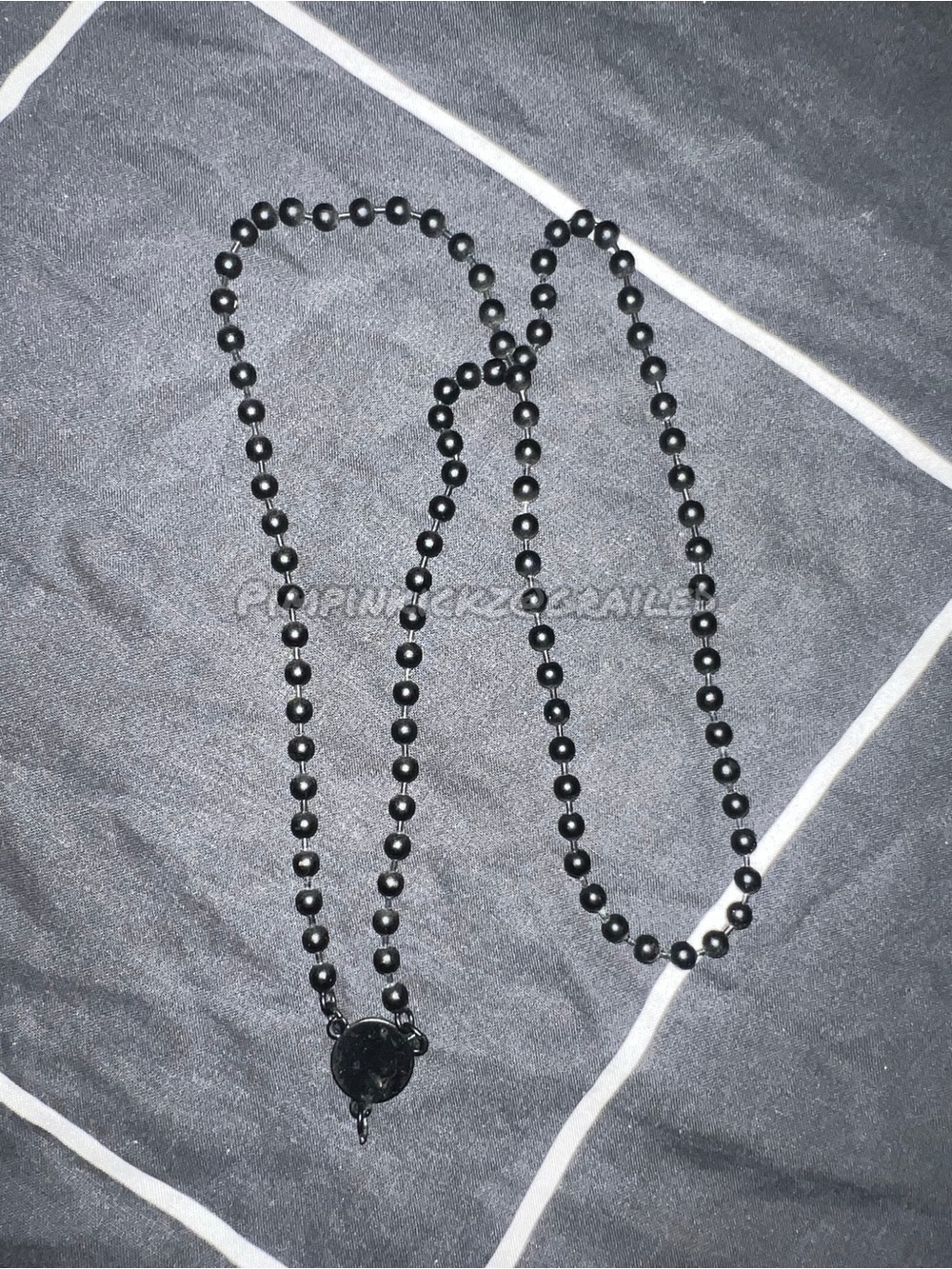 Aldo Black beaded necklace with no pendant